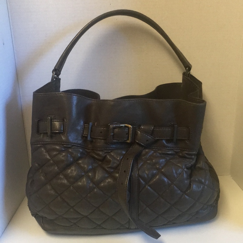 Burberry enmore quilted leather hobo bag